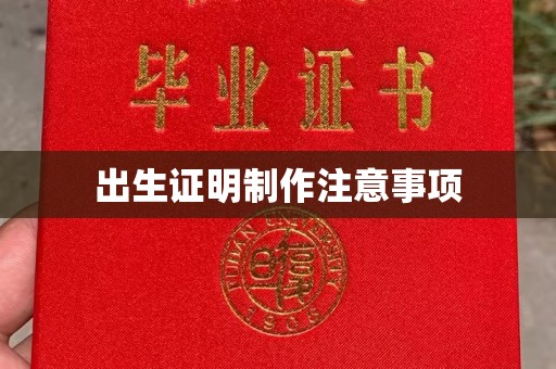 厦门出生证明制作注意事项